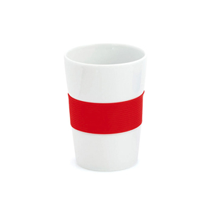 Bicchiere take away in ceramica 350 ml NELO MKT3789 - Rosso