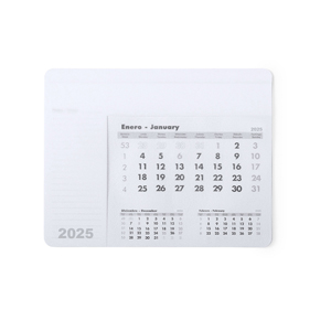 Mouse pad personalizzato con calendario RENDUX MKT3892 - Bianco