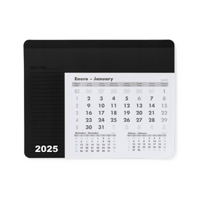 Mouse pad personalizzato con calendario RENDUX MKT3892 - Nero