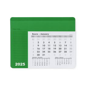 Mouse pad personalizzato con calendario RENDUX MKT3892 - Verde