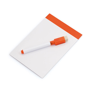 Lavagna magnetica con penna e gomma YUPIT MKT3922 - Arancio