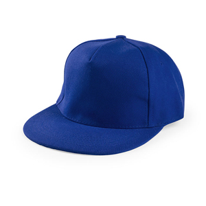 Cappellino rap in cotone/poliestere spesso LORENZ MKT3945 - Blu