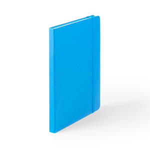 Quaderno personalizzato con elastico e copertina in poliuretano in formato A5 CILUX MKT4060 - Azzurro