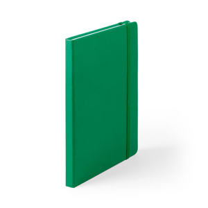 Quaderno personalizzato con elastico e copertina in poliuretano in formato A5 CILUX MKT4060 - Verde
