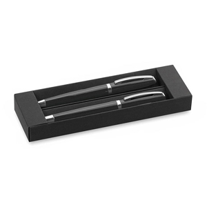 Penne da regalo con biro e roller in alluminio LUMIX MKT4348 - Grigio