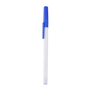 Penna personalizzata stile Bic ELKY MKT4355 - Bianco - Blu