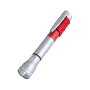 Penna multifunzione con luce MUSTAP MKT4524 - Grigio - Rosso