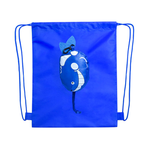 Sacca personalizzata per bambini richiudibile in forma di animale KISSA MKT4788 - Blu