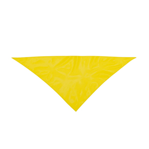 Bandana personalizzata triangolare personalizzata in poliestere KOZMA MKT4834 - Giallo