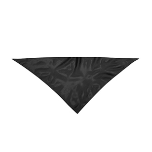 Bandana personalizzata triangolare personalizzata in poliestere KOZMA MKT4834 - Nero