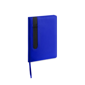 Quaderno personalizzabile con portapenna nella copertina in formato A5 MERTON MKT4865 - Blu