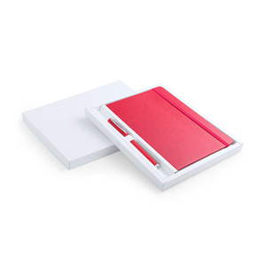Set quaderno e penna MARDEN MKT5041 - Rosso