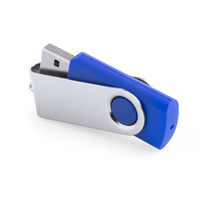 USB memory personalizzata, tipo twist REBIK 16GB MKT5071 - Blu