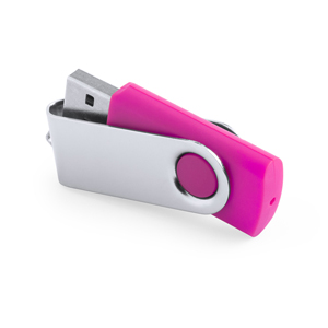 USB memory personalizzata, tipo twist REBIK 16GB MKT5071 - Fucsia