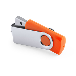 USB memory personalizzata, tipo twist REBIK 16GB MKT5071 - Arancio