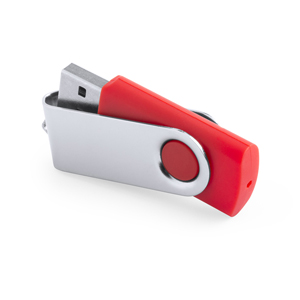 USB memory personalizzata, tipo twist REBIK 16GB MKT5071 - Rosso