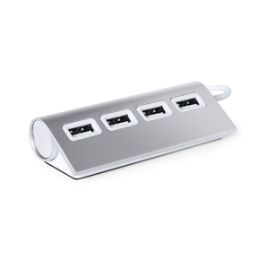 HUB USB in alluminio WEEPER MKT5201 - Platino