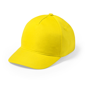 Cappello baseball personalizzato in microfibra 5 pannelli KROX MKT5225 - Giallo