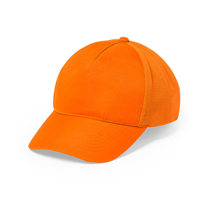 Cappellino baseball personalizzabile in microfibra 5 pannelli KARIF MKT5227 - Arancio