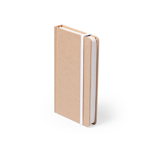 Quaderno con elastico e copertina in cartone riciclato in formato A6 BOSCO MKT5301 - Bianco