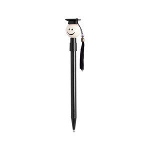 Penna personalizzata con smile laureato GRADOX MKT5735 - Nero