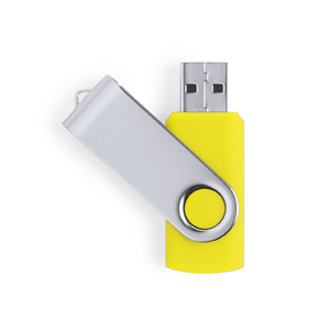 USB memory personalizzate, tipo twist YEMIL 32GB MKT6052 - Giallo