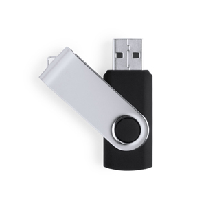 USB memory personalizzate, tipo twist YEMIL 32GB MKT6052 - Nero