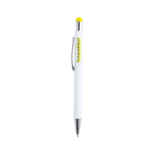 Penna in alluminio con touch screen WONER MKT6078 - Giallo