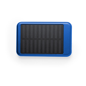 Powerbank solari in alluminio da 4000 mAh RUDDER MKT6307 - Blu
