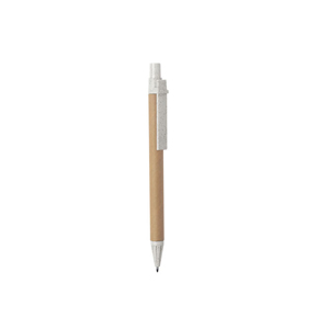 Penna personalizzabile in cartone riciclato e paglia di grano SALCEN MKT6496 - Naturale