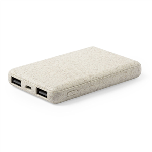 Power bank 5000mAh in fibra di grano SHIDEN MKT6539 - Naturale