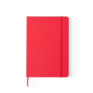 Quaderno personalizzato con elastico e copertina in rpet in formato A5 MEIVAX MKT6722 - Rosso