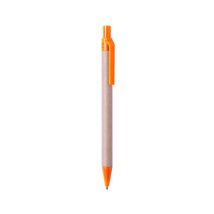 Penna a sfera in cartone riciclato e PLA compostabile VATUM MKT6770 - Arancio