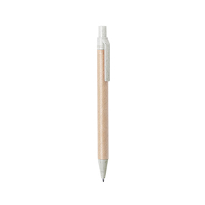 Penna ecologica in cartone riciclato e paglia di grano DESOK MKT6773 - Naturale