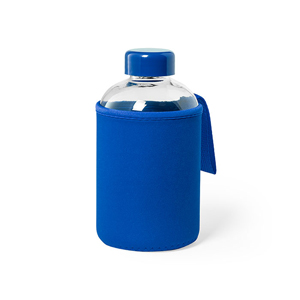 Bottiglia in vetro con guaina in neoprene 600 ml FLABER MKT6870 - Blu