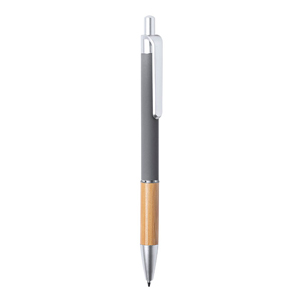 Penna in alluminio e bamboo personalizzabile CHIATOX MKT6939 - Grigio