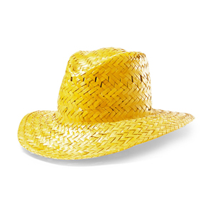Cappello personalizzato in paglia SPLASH MKT9195 - Giallo