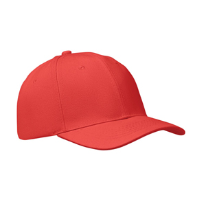 Cappellino personalizzabile a 6 pannelli BUFFALO MO1464 - Rosso