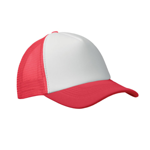 Cappello trucker BUBBLE MO2269 - Bianco - Rosso