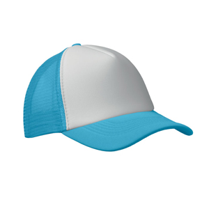 Cappello trucker BUBBLE MO2269 - Bianco - Turchese