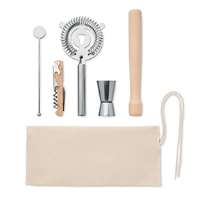 Kit da 5 pezzi per cocktail MAI TAI MO2293 - Beige