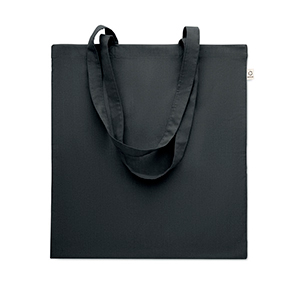 Shopper in cotone riciclato VIVEKA COLOUR MO2302 - Nero