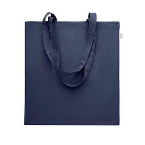 Shopper in cotone riciclato VIVEKA COLOUR MO2302 - Blu