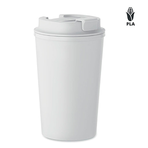 Bicchiere doppio strato 350ml BEIBAKU MO2310 - Bianco