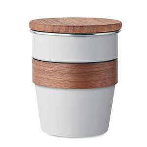 Bicchiere monostrato da 350 ml WALNUT MO2322 - Bianco