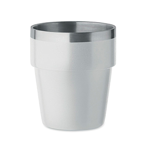 Bicchiere doppio strato 250 ml ACERITO MO2323 - Bianco