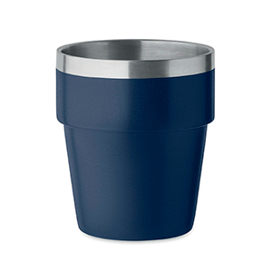 Bicchiere doppio strato 250 ml ACERITO MO2323 - Navy Scuro