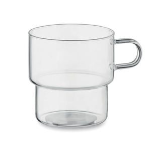 Tazza personalizzabile in vetro da 300 ml BOROMUG MO2348 - Trasparente