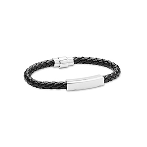 Bracciale in ecopelle FAULETI MO2377 - Nero