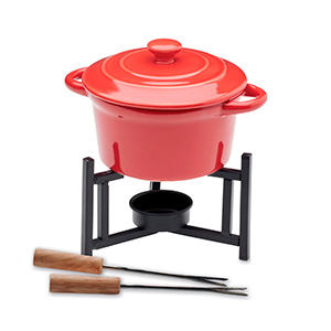 Set fonduta in ceramica 300 ml BIG KASE MO2386 - Rosso